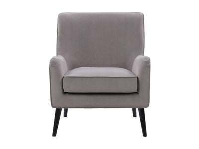 grey Velvet Accent Chair Isla Collection product image by CorLiving#color_isla-grey