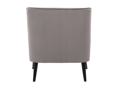 grey Velvet Accent Chair Isla Collection product image by CorLiving#color_isla-grey