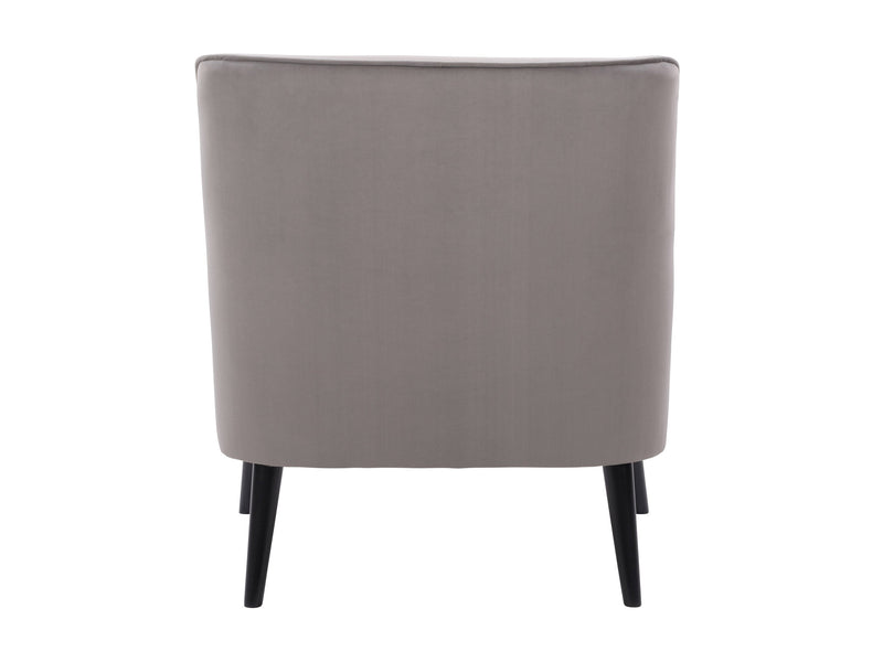 grey Velvet Accent Chair Isla Collection product image by CorLiving