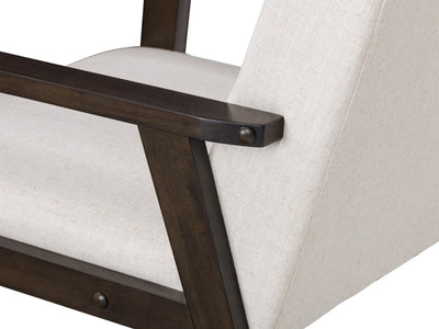 beige Wood Armchair Greyson Collection detail image by CorLiving#color_greyson-beige