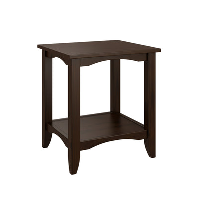 espresso Two Tier End Table Cambridge Collection product image by CorLiving#color_espresso
