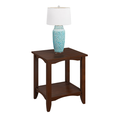 cappuccino Two Tier End Table Cambridge Collection product image by CorLiving#color_cappuccino