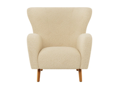 cream Boucle Wing Accent Chair Gianna Collection product image by CorLiving#color_gianna-cream