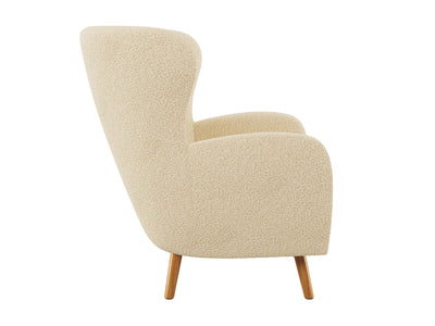 cream Boucle Wing Accent Chair Gianna Collection product image by CorLiving#color_gianna-cream
