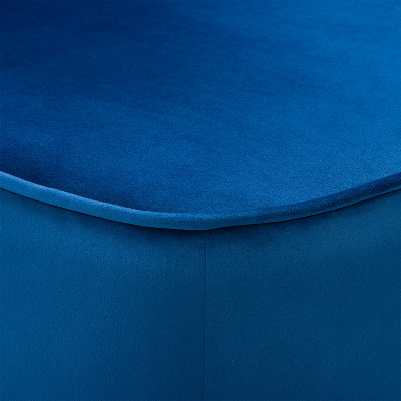 blue Velvet Accent Chair Lynwood Collection detail image by CorLiving