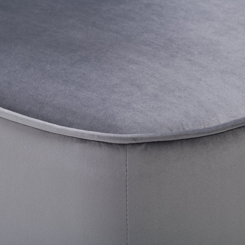 grey Velvet Accent Chair Lynwood Collection detail image by CorLiving