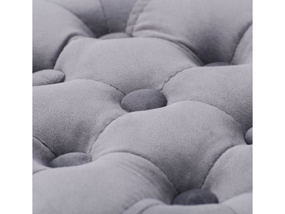 grey Small Round Ottoman Lynwood Collection detail image by CorLiving#color_lynwood-grey