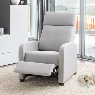 Grey Recliner CorLiving Collection lifestyle scene by CorLiving#color_light-grey