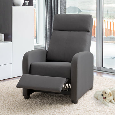 Grey Recliner CorLiving Collection lifestyle scene by CorLiving#color_dark-grey