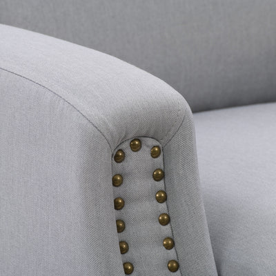 light grey Reclining Accent Chair Lynwood Collection detail image by CorLiving#color_light-grey