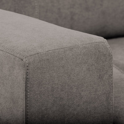 grey Wide Armchair Club Collection detail image by CorLiving#color_grey