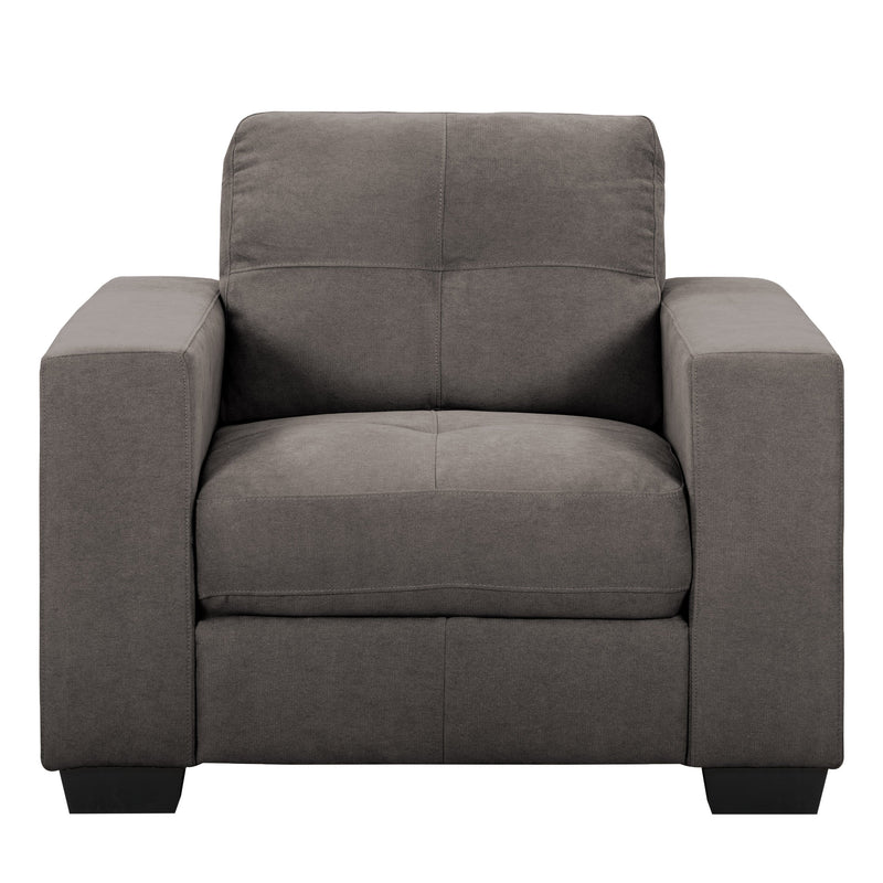 grey Wide Armchair Club Collection product image by CorLiving