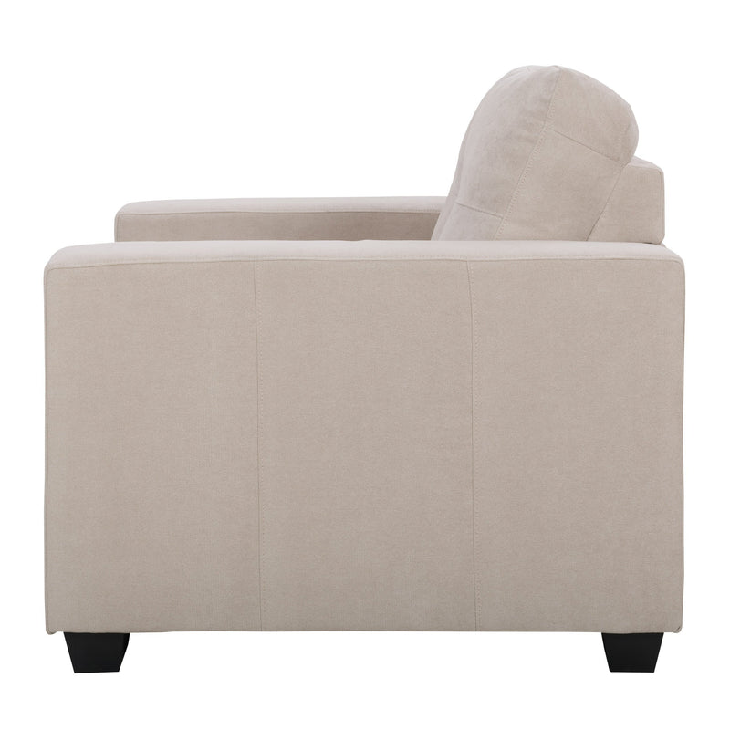 beige Brown Accent Chair Club Collection product image by CorLiving