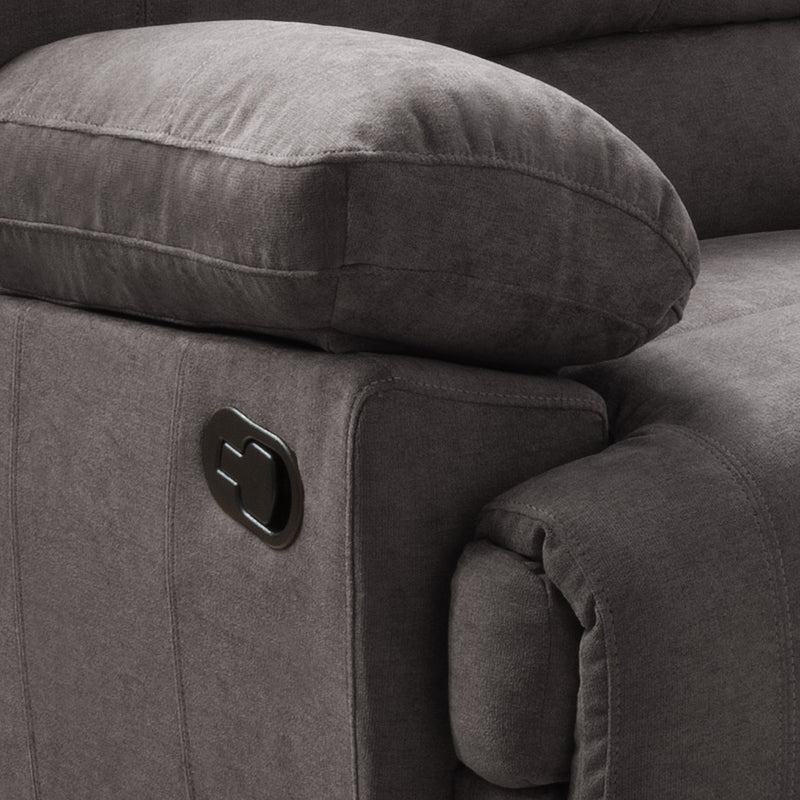 grey Extra Wide Recliner Lea Collection detail image by CorLiving