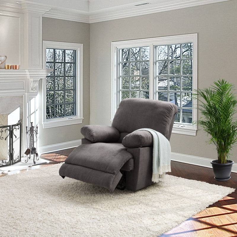 grey Extra Wide Recliner Lea Collection lifestyle scene by CorLiving