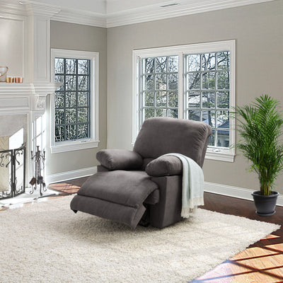 grey Recliner Chair with Remote Control Lea Collection lifestyle scene by CorLiving#color_grey