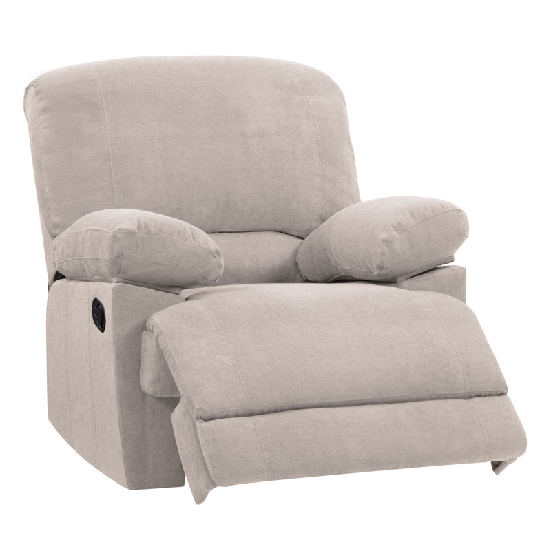 beige Extra Wide Recliner Lea Collection product image by CorLiving