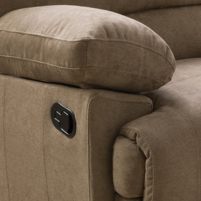 brown Extra Wide Recliner Lea Collection detail image by CorLiving#color_brown