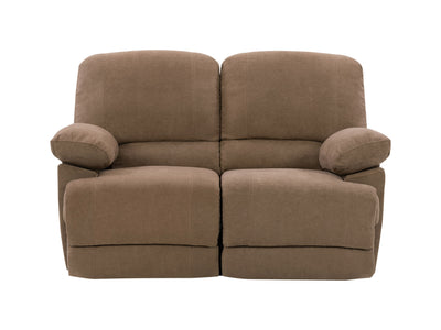 brown Power Reclining Loveseat Sofa Lea collection product image by CorLiving#color_brown