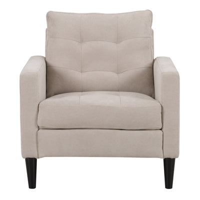 beige 3 Piece Sewn Panel Tufted Sofa Set with Wooden Legs CorLiving collection product image by CorLiving#color_beige