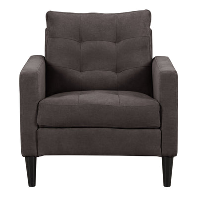 gray 3 Piece Sewn Panel Tufted Sofa Set with Wooden Legs CorLiving collection product image by CorLiving#color_gray
