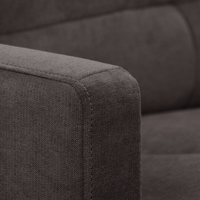 gray 3 Piece Sewn Panel Tufted Sofa Set with Wooden Legs CorLiving collection detail image by CorLiving#color_gray