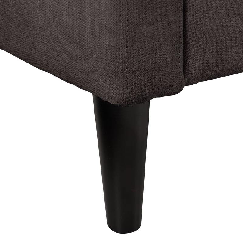 gray 3 Piece Sewn Panel Tufted Sofa Set with Wooden Legs CorLiving collection detail image by CorLiving