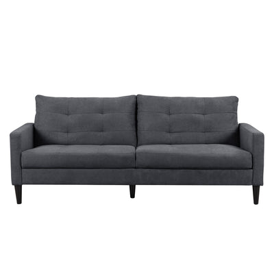 navy blue 2 Piece Sewn Panel Tufted Sofa Set with Wooden Legs CorLiving collection product image by CorLiving#color_navy-blue