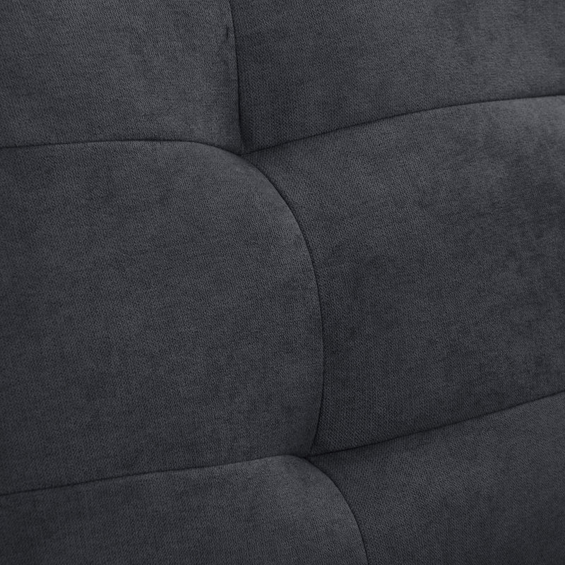 navy blue 3 Piece Sewn Panel Tufted Sofa Set with Wooden Legs CorLiving collection detail image by CorLiving