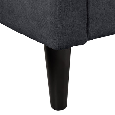 navy blue 3 Piece Sewn Panel Tufted Sofa Set with Wooden Legs CorLiving collection detail image by CorLiving#color_navy-blue