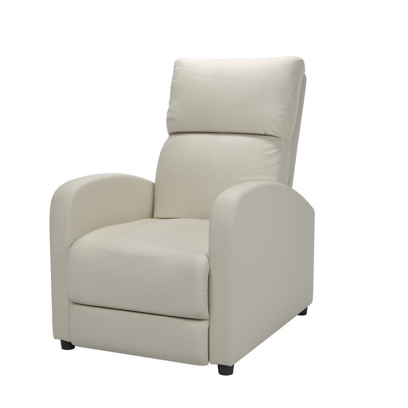 white Modern Recliner Chair Moor Collection product image by CorLiving