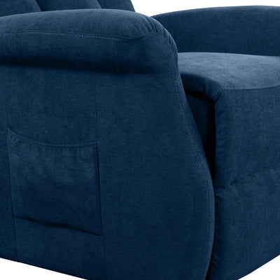 navy blue Power Lift Assist Recliner Arlington Collection detail image by CorLiving#color_navy-blue-1