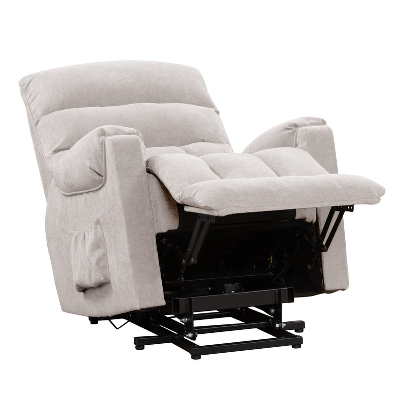 beige Power Lift Assist Recliner Dallas Collection product image by CorLiving
