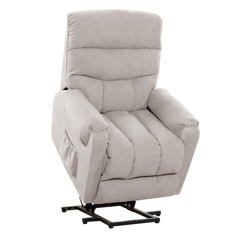 beige Power Lift Assist Recliner Dallas Collection product image by CorLiving