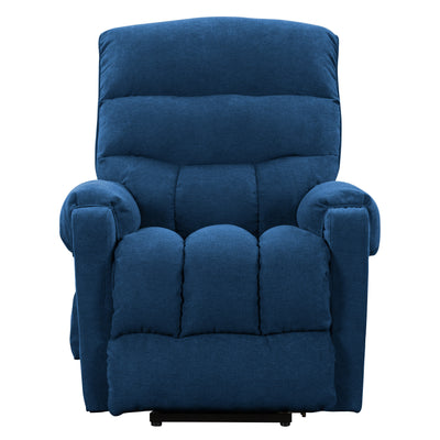 navy blue Power Lift Assist Recliner Dallas Collection product image by CorLiving#color_navy-blue