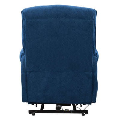 navy blue Power Lift Assist Recliner Dallas Collection product image by CorLiving#color_navy-blue