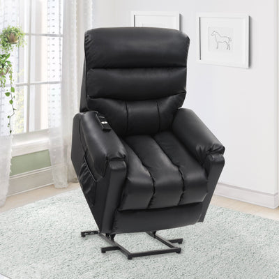 Black Recliner Dallas Collection lifestyle scene by CorLiving#color_black
