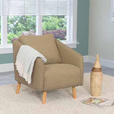 beige Modern Club Chair CorLiving Collection lifestyle scene by CorLiving#color_beige