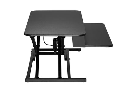 black Standing Desk Converter Workspace Collection product image by CorLiving#color_black