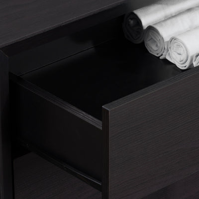 black oak Mid Century Modern Night Stand Newport Collection detail image by CorLiving#color_black-oak