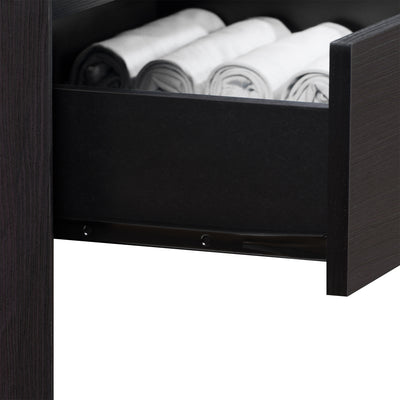 black oak Mid Century Modern Night Stand Newport Collection detail image by CorLiving#color_black-oak