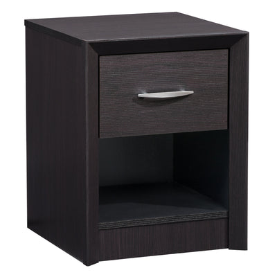 black oak Mid Century Modern Night Stand Newport Collection product image by CorLiving#color_black-oak