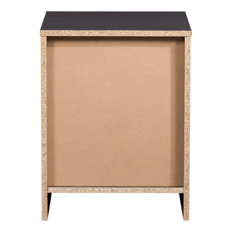 black oak Mid Century Modern Night Stand Newport Collection product image by CorLiving