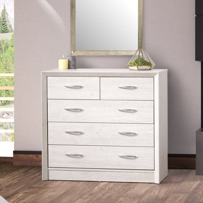 white washed oak Mid Century Modern Dresser Newport Collection lifestyle scene by CorLiving#color_white-washed-oak