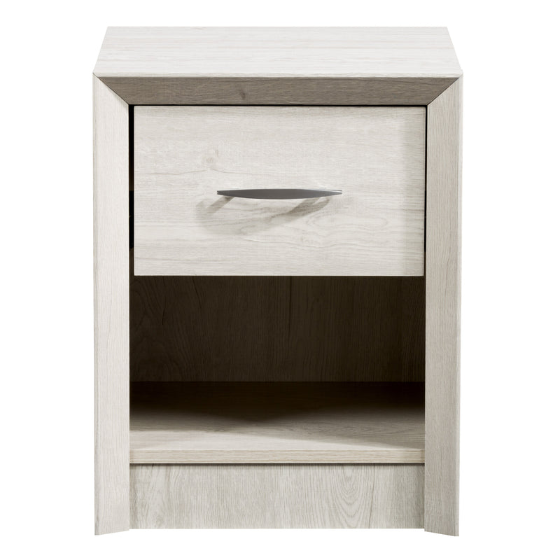 white washed oak Mid Century Modern Night Stand Newport Collection product image by CorLiving