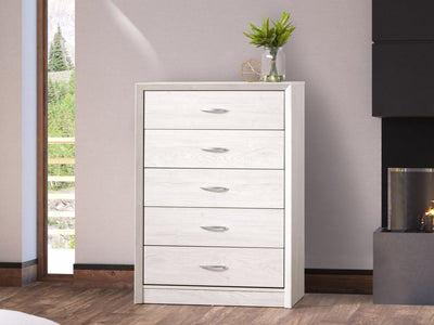 white washed oak Tall Bedroom Dresser Newport Collection lifestyle scene by CorLiving#color_white-washed-oak