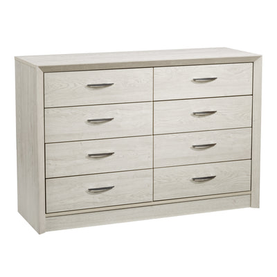 white washed oak 8 Drawer Dresser Newport Collection product image by CorLiving#color_white-washed-oak