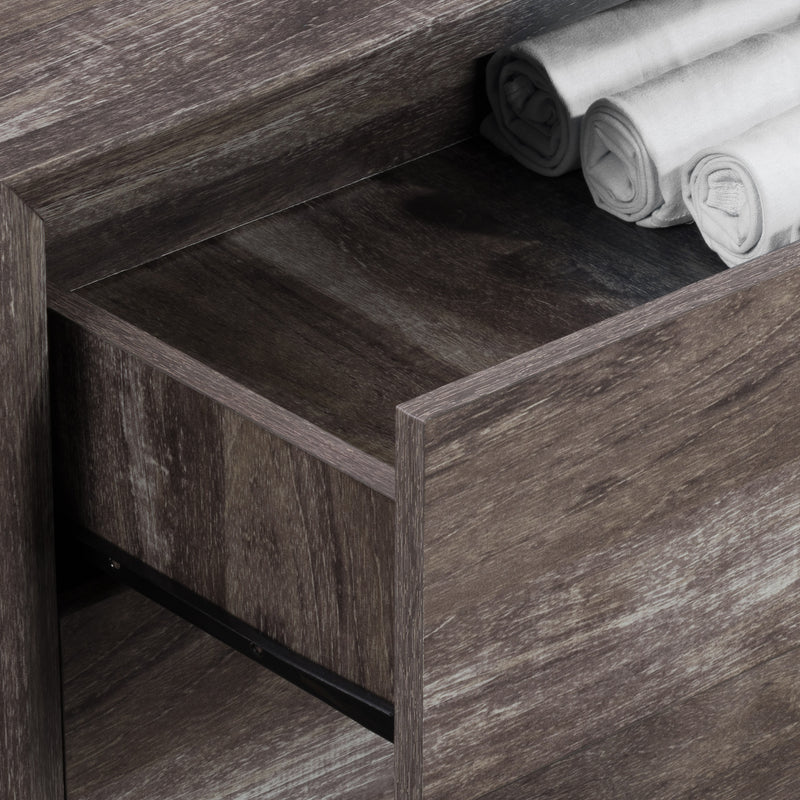 brown washed oak Mid Century Modern Night Stand Newport Collection detail image by CorLiving