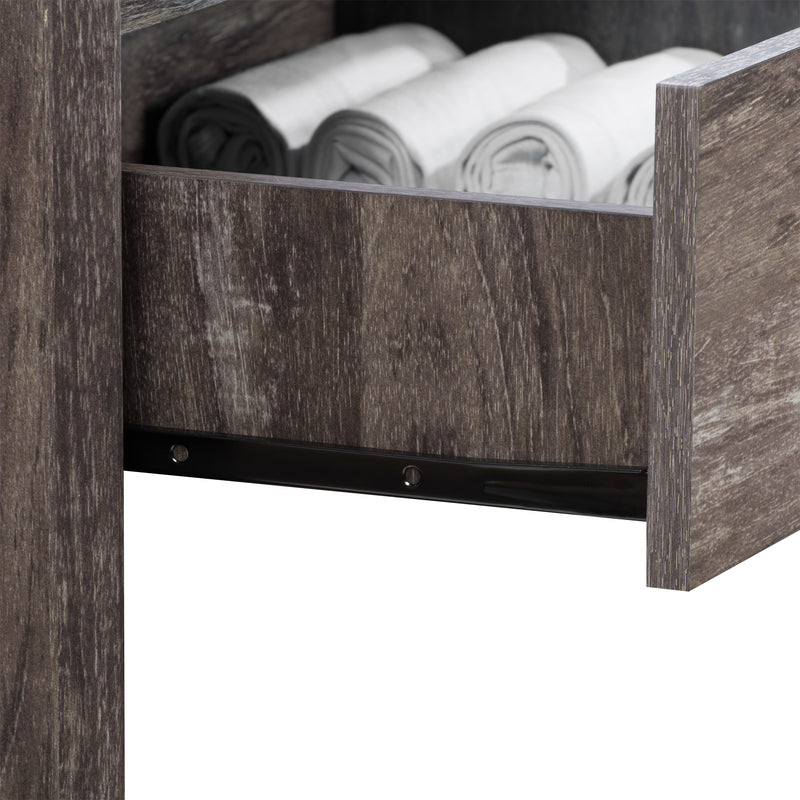 brown washed oak Mid Century Modern Night Stand Newport Collection detail image by CorLiving