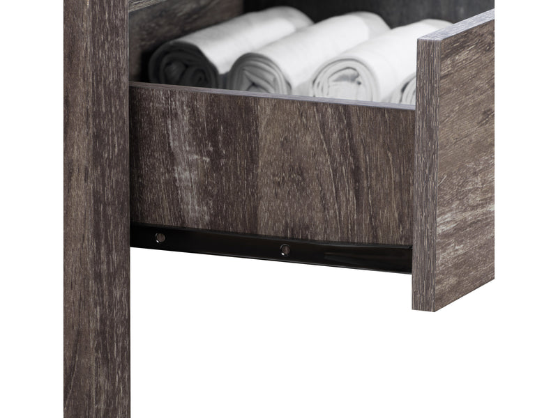 brown washed oak Tall Bedroom Dresser Newport Collection detail image by CorLiving